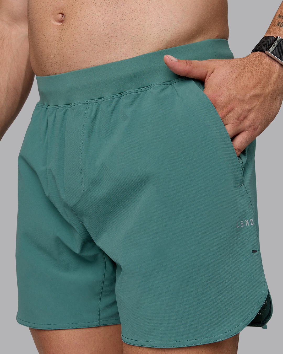 Man wearing Lift 6" Performance Shorts - Sagebrush - view 2