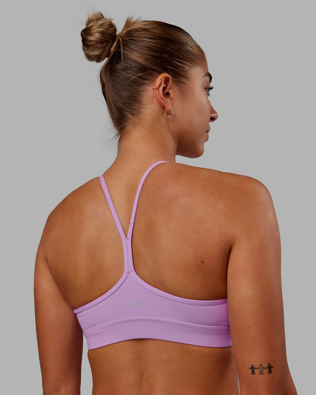 Lift High Neck Sports Bra - Light Violet - view 2