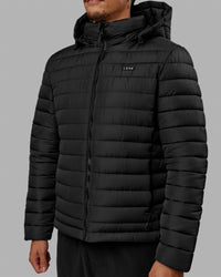 Man wearing All-day Puffer Jacket - Black | Thumbnail Index: 6