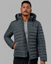 Man wearing All Day Puffer Jacket - Storm | Thumbnail Index: 4