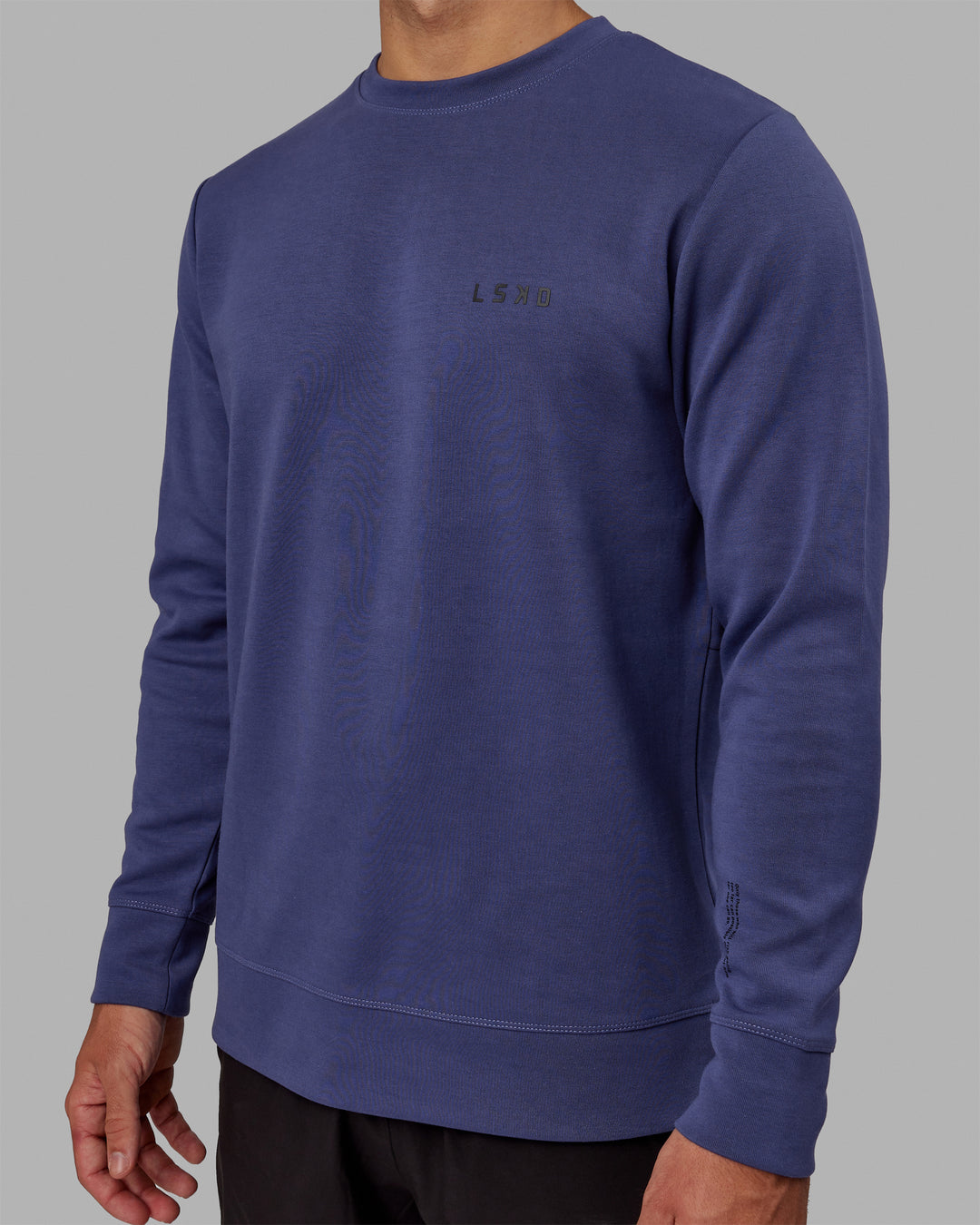 Man wearing Athlete ForgedFleece Sweater - Future Dusk - view 3