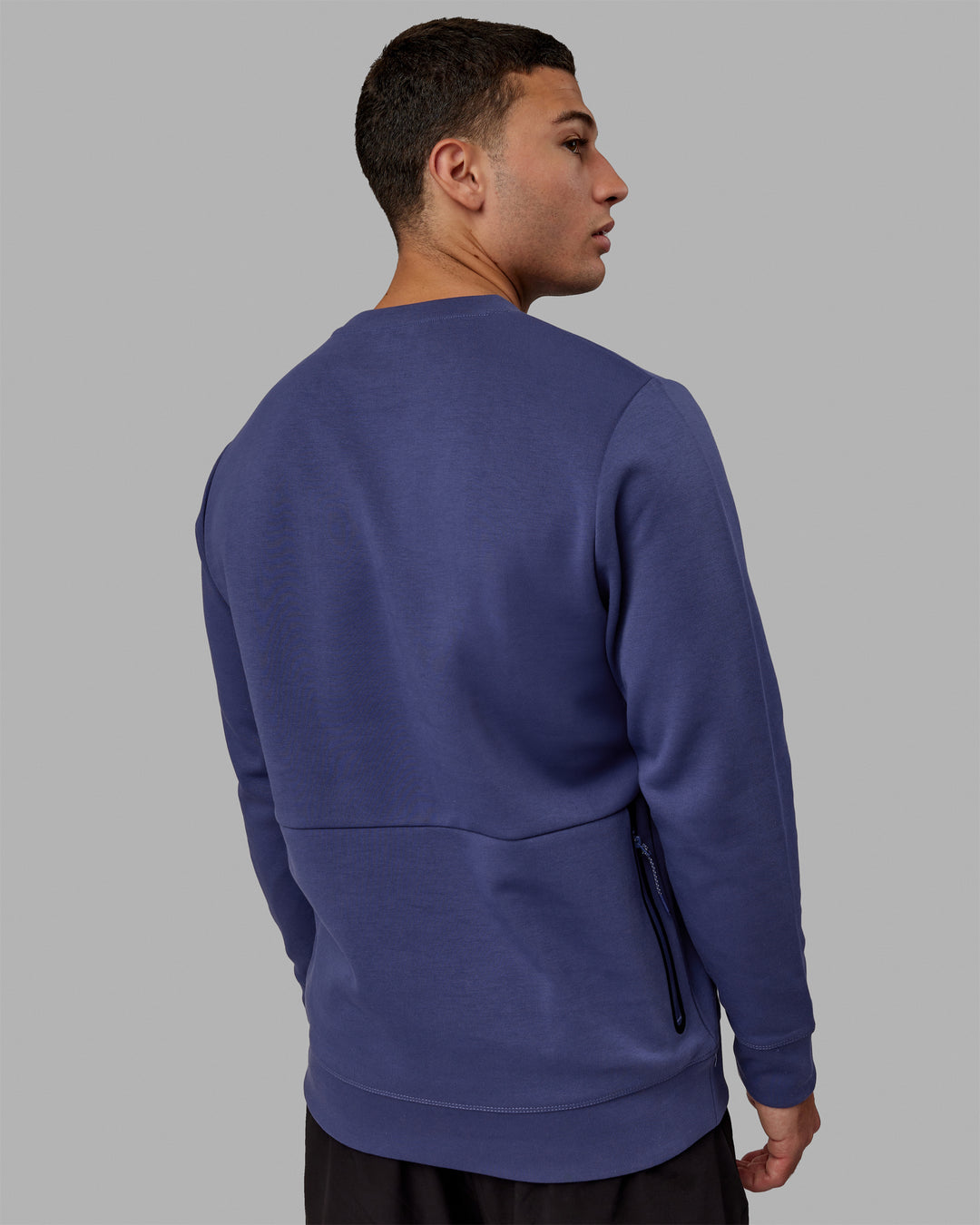 Man wearing Athlete ForgedFleece Sweater - Future Dusk - view 4