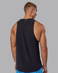 Man wearing Cadence Tank - Black | Model:Tom | Size:L | Thumbnail Index: 2