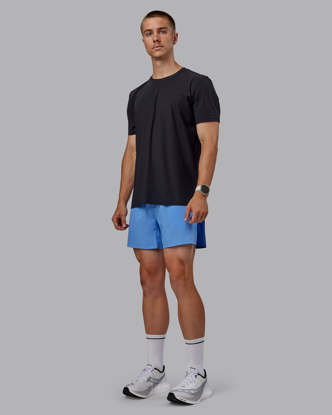 Man wearing Cadence Tee - Black - view 2