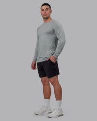 Man Wearing Restore CloudFLX Short - Black | Model:Bryce | Size:L | Thumbnail Index: 5
