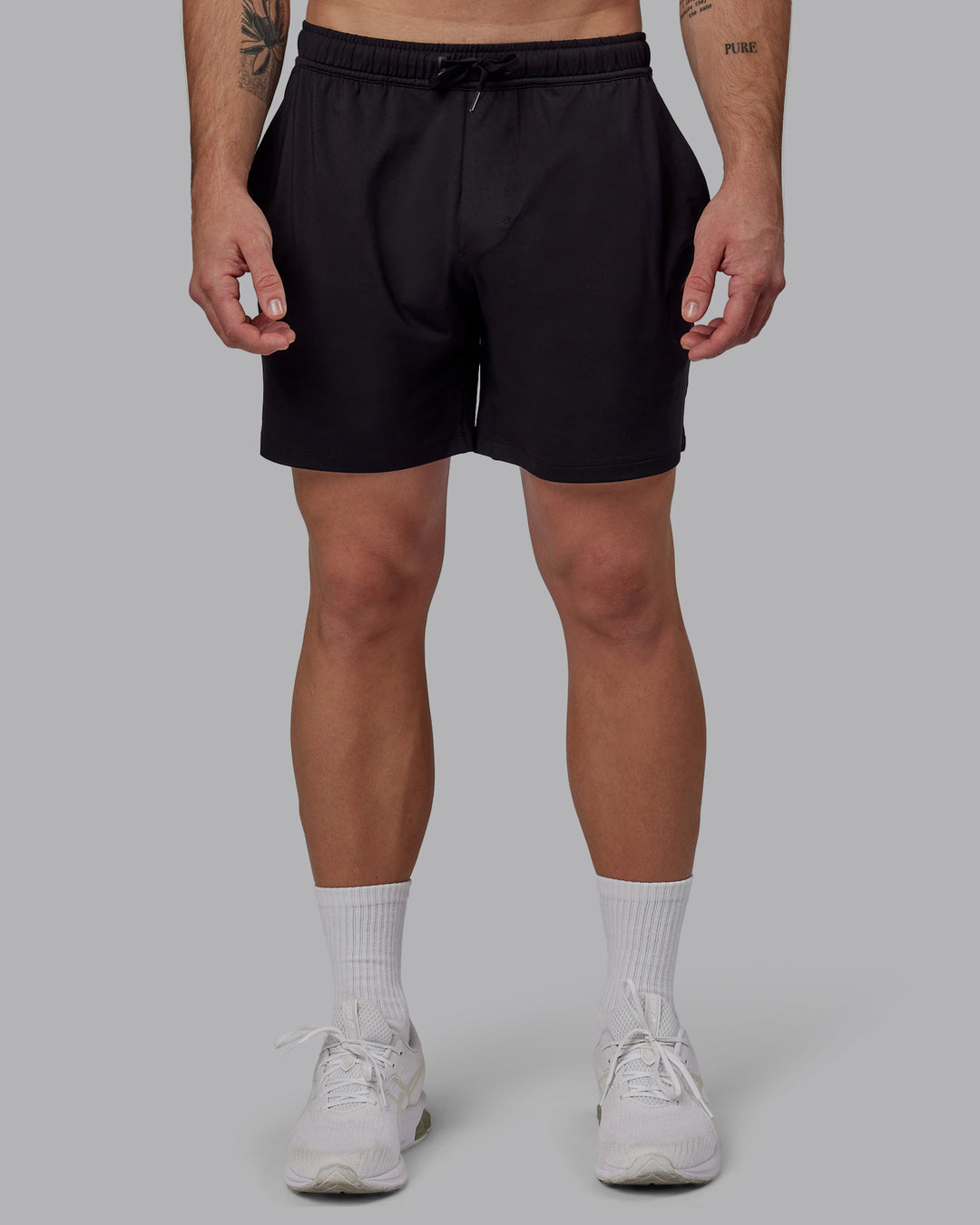 Man Wearing Restore CloudFLX Short - Black | Model:Bryce | Size:L - view 7