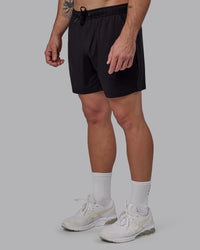 Man Wearing Restore CloudFLX Short - Black | Model:Bryce | Size:L | Thumbnail Index: 1