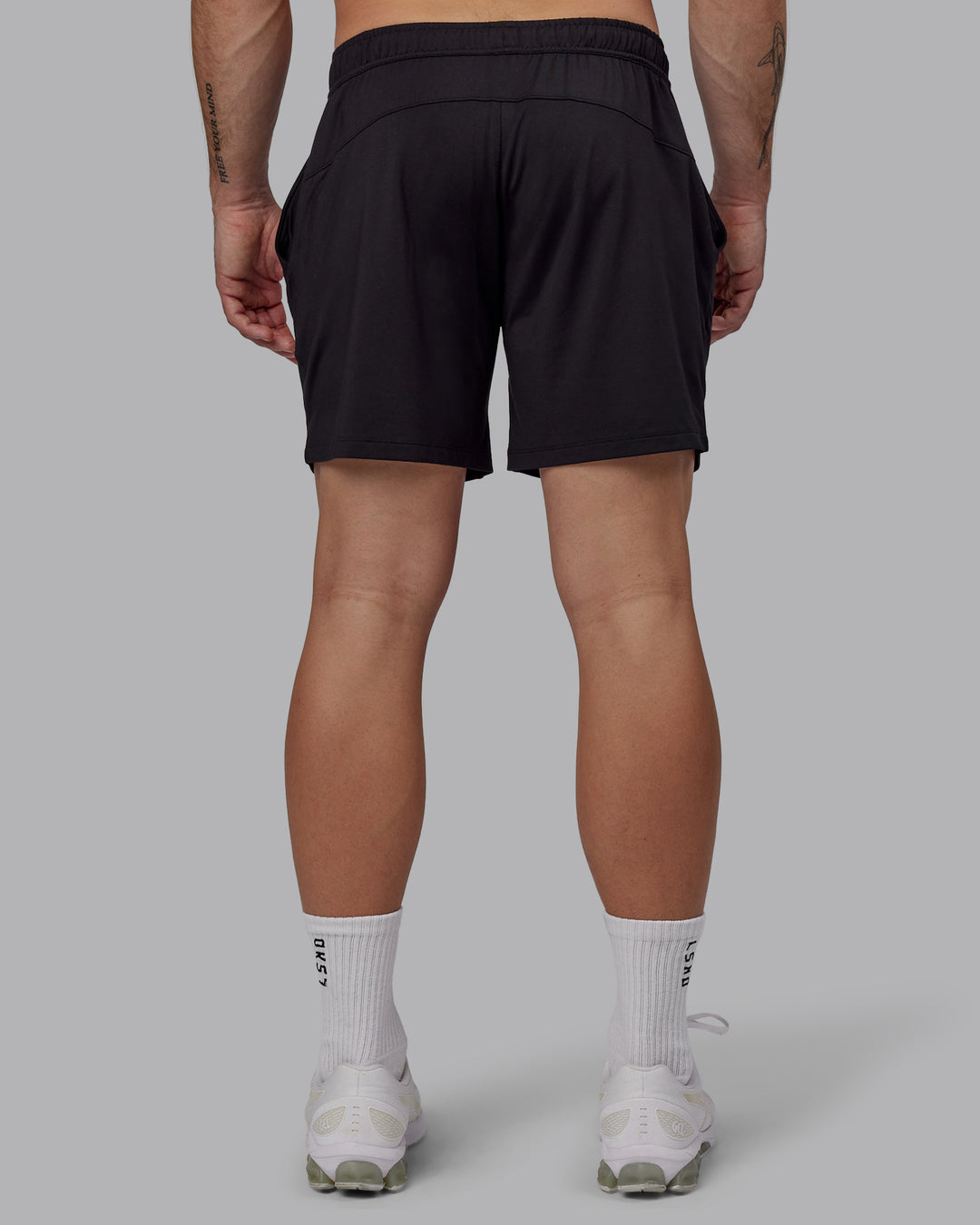 Man Wearing Restore CloudFLX Short - Black | Model:Bryce | Size:L - view 5