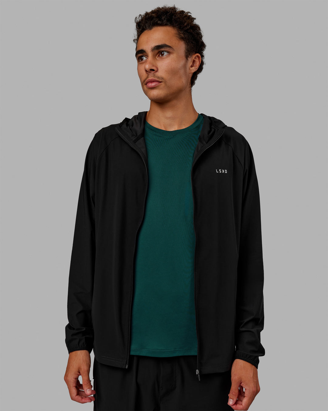 Man wearing Train-Lite FLXMAX Jacket - Black - view 2