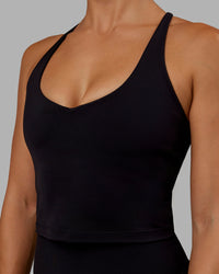 Woman wearing Movement Active Tank - Black | Thumbnail Index: 5