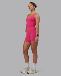 Woman wearing Movement Active Tank - Pink Flash | Thumbnail Index: 3