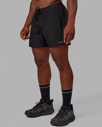Pace 5" Lined Running Short - Black-Reflective | Thumbnail Index: 7