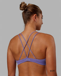 Woman wearing Pursue Sports Bra - Dahlia Purple | Thumbnail Index: 5