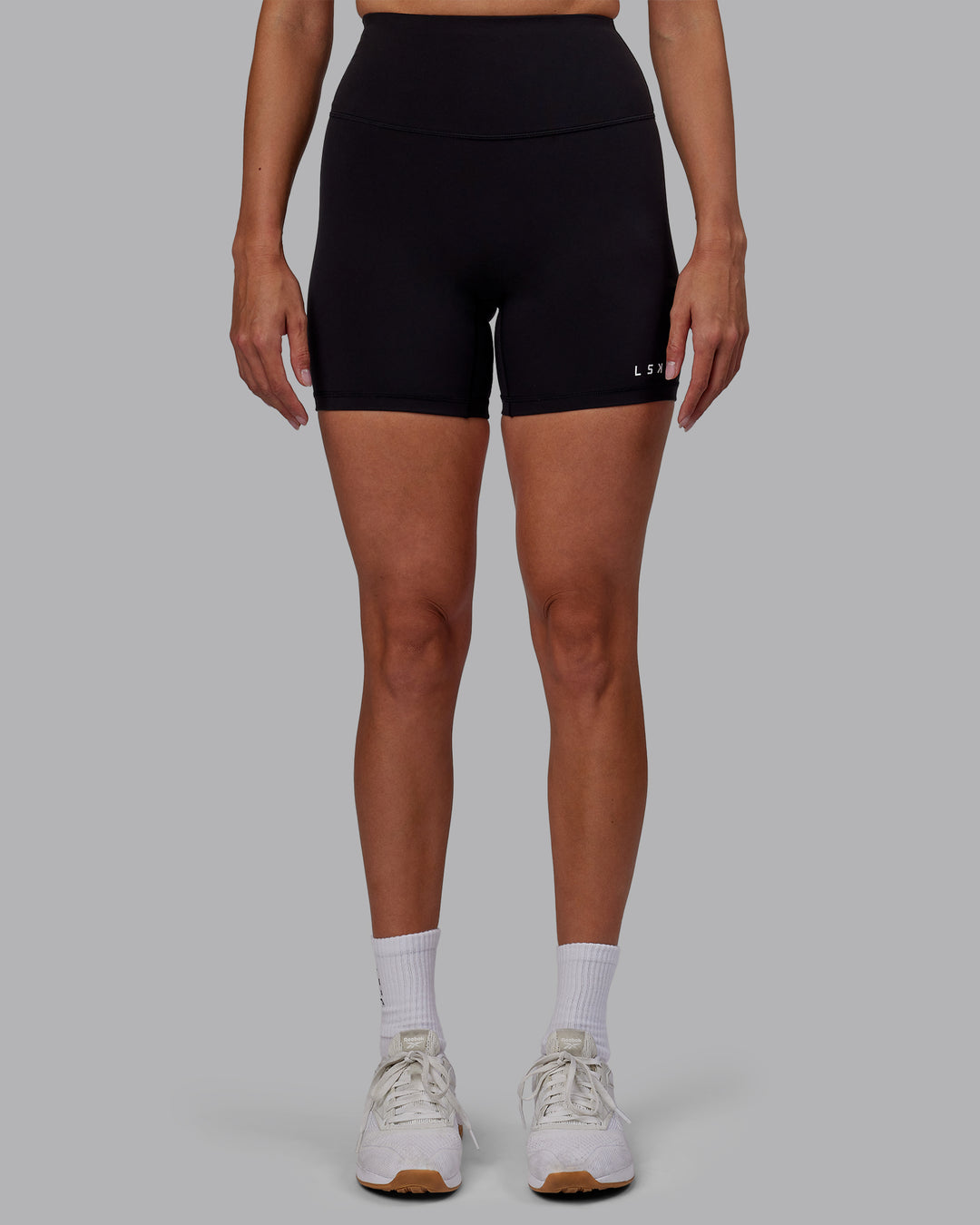 Woman wearing RXD High-Rise 6" Short - Black - view 6