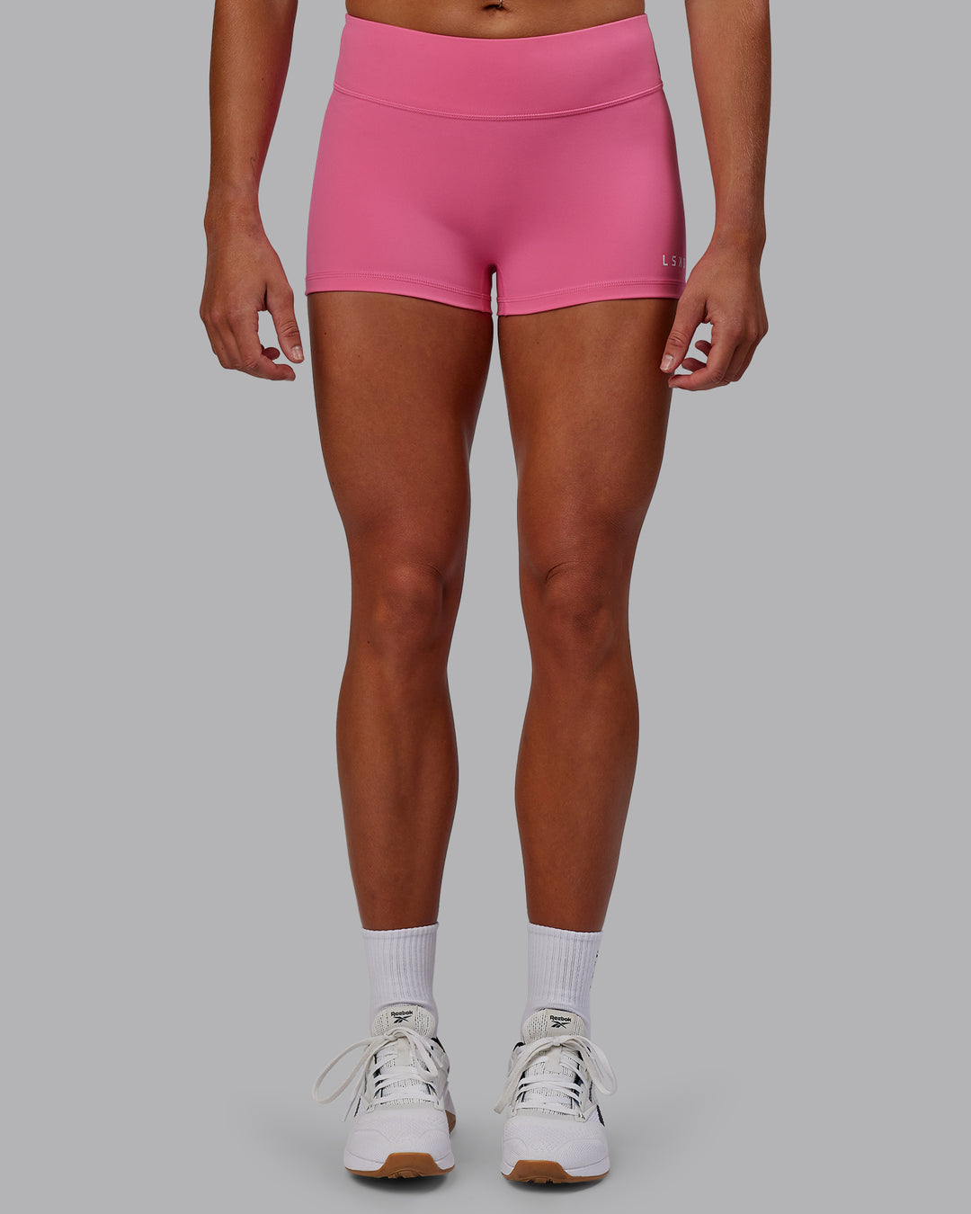 Woman wearing RXD Low-Rise 2" Short - Carmine Rose - view 8