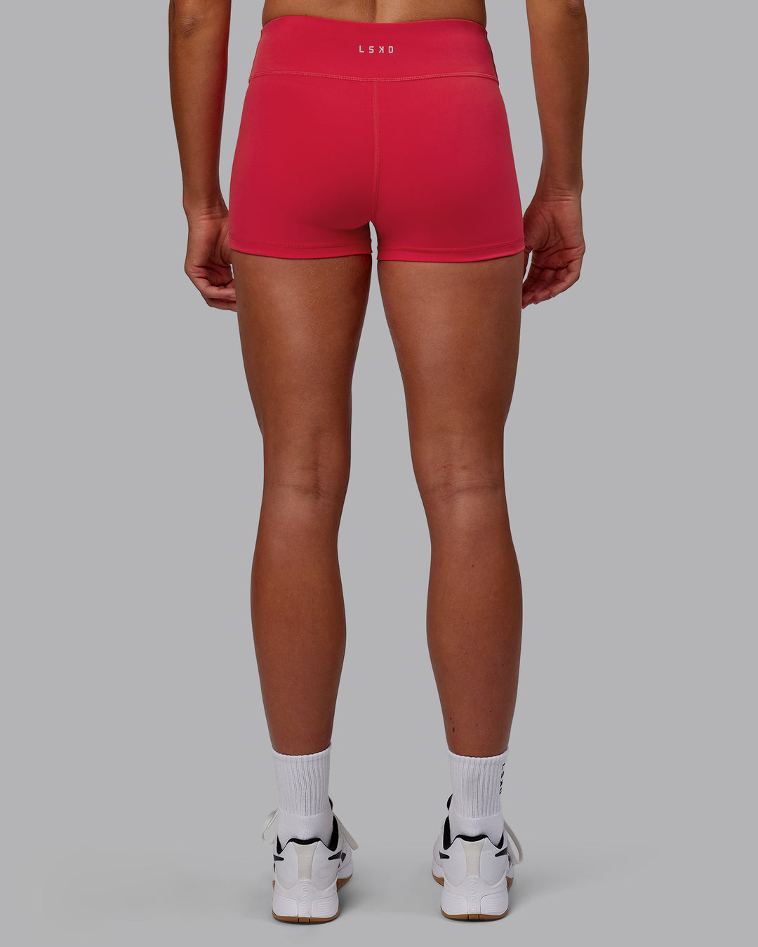 Woman wearing RXD Low-Rise 2" Short - Scarlet - view 5