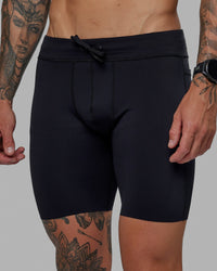 Man wearing Race Day 8" Short Tight - Black | Thumbnail Index: 7