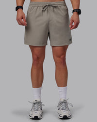 Man wearing Rep 5" Performance Shorts - Elephant | Thumbnail Index: 5