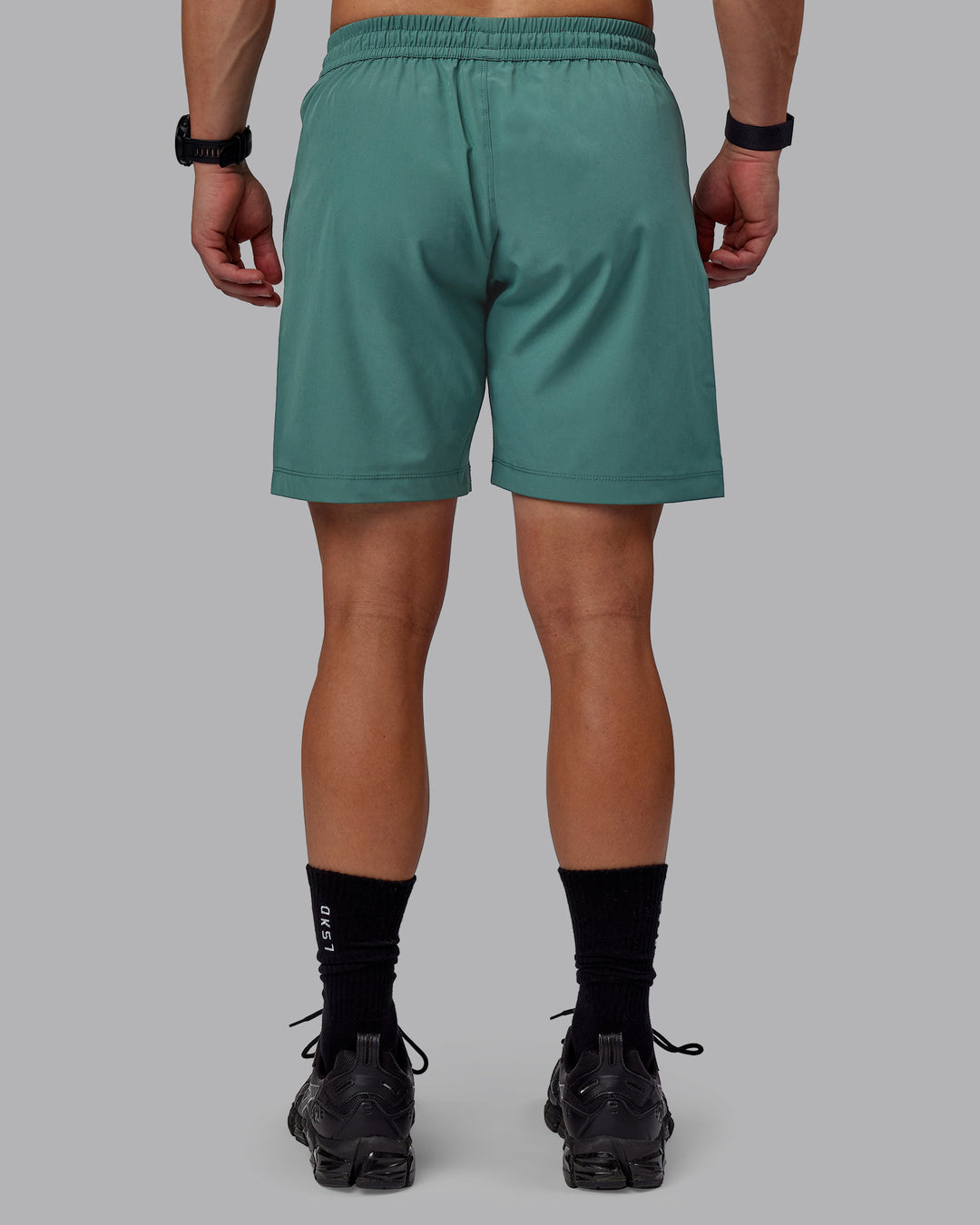 Man wearing Rep 7" Performance Shorts - Sage Bush - view 4