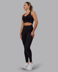 Woman wearing Rep Ultra High-Rise Tall Legging Pockets - Black-Black | Model:Hannah | Size:S | Thumbnail Index: 4