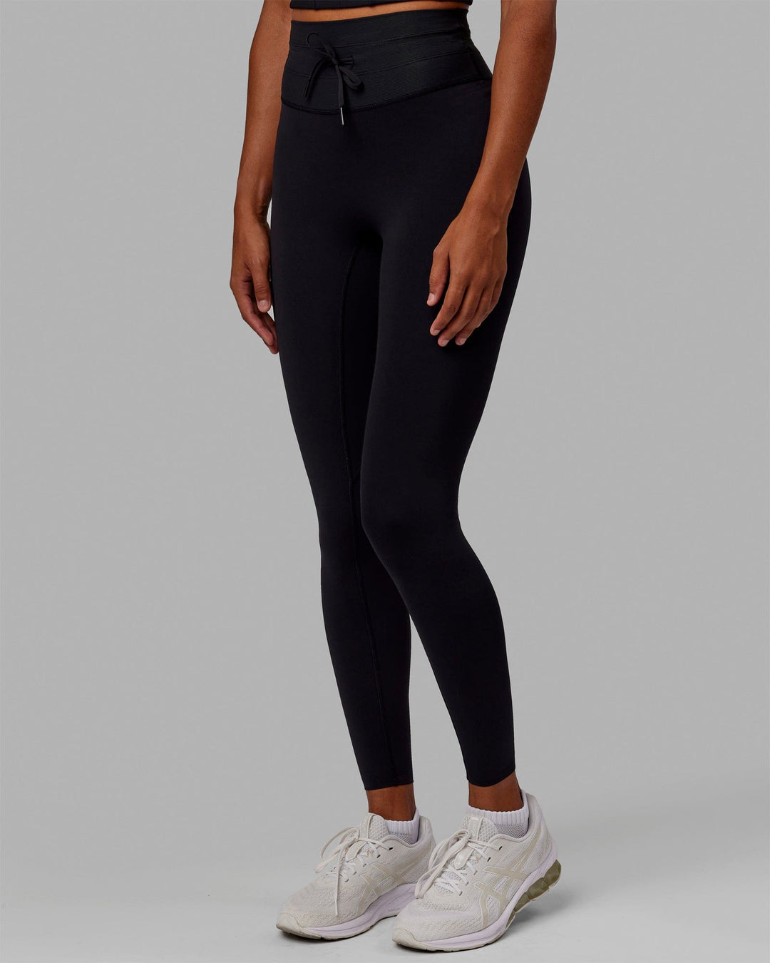 Woman wearing Resistance Ultra High-Rise Full Length Legging - Black - view 7