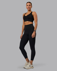 Woman wearing Sculpt Sports Bra - Black | Thumbnail Index: 4