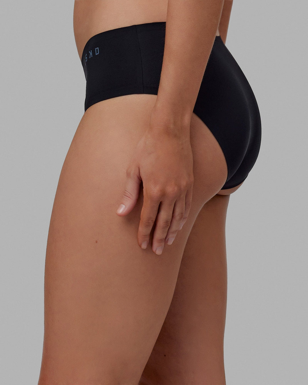 Woman wearing Seamless Brief - Black | Model:Grace | Size:S - view 5