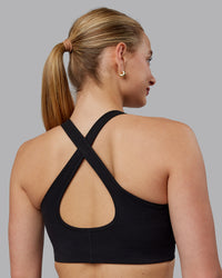 Woman wearing Stamina Sports Bra (D/DD/E) - Black | Model:Lillie | Size:S | Thumbnail Index: 9