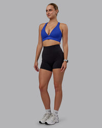 Woman wearing Stamina Sports Bra (D/DD/E) - Power Cobalt | Thumbnail Index: 5