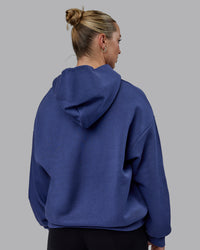 Woman wearing Unisex MVP Hoodie Oversize - Future Dusk | Thumbnail Index: 10