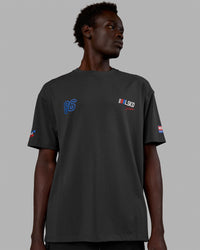 Man Wearing Redline FLXCotton Tee Oversize - Phantom-White | Thumbnail Index: 7