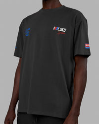 Man Wearing Redline FLXCotton Tee Oversize - Phantom-White | Thumbnail Index: 6