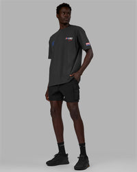 Man Wearing Redline FLXCotton Tee Oversize - Phantom-White | Thumbnail Index: 12