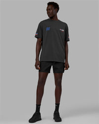 Man Wearing Redline FLXCotton Tee Oversize - Phantom-White | Thumbnail Index: 11