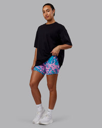 Woman wearing Unisex So Cal 24 FLXCotton Tee Oversize - Black-Beacon Orange | Thumbnail Index: 5