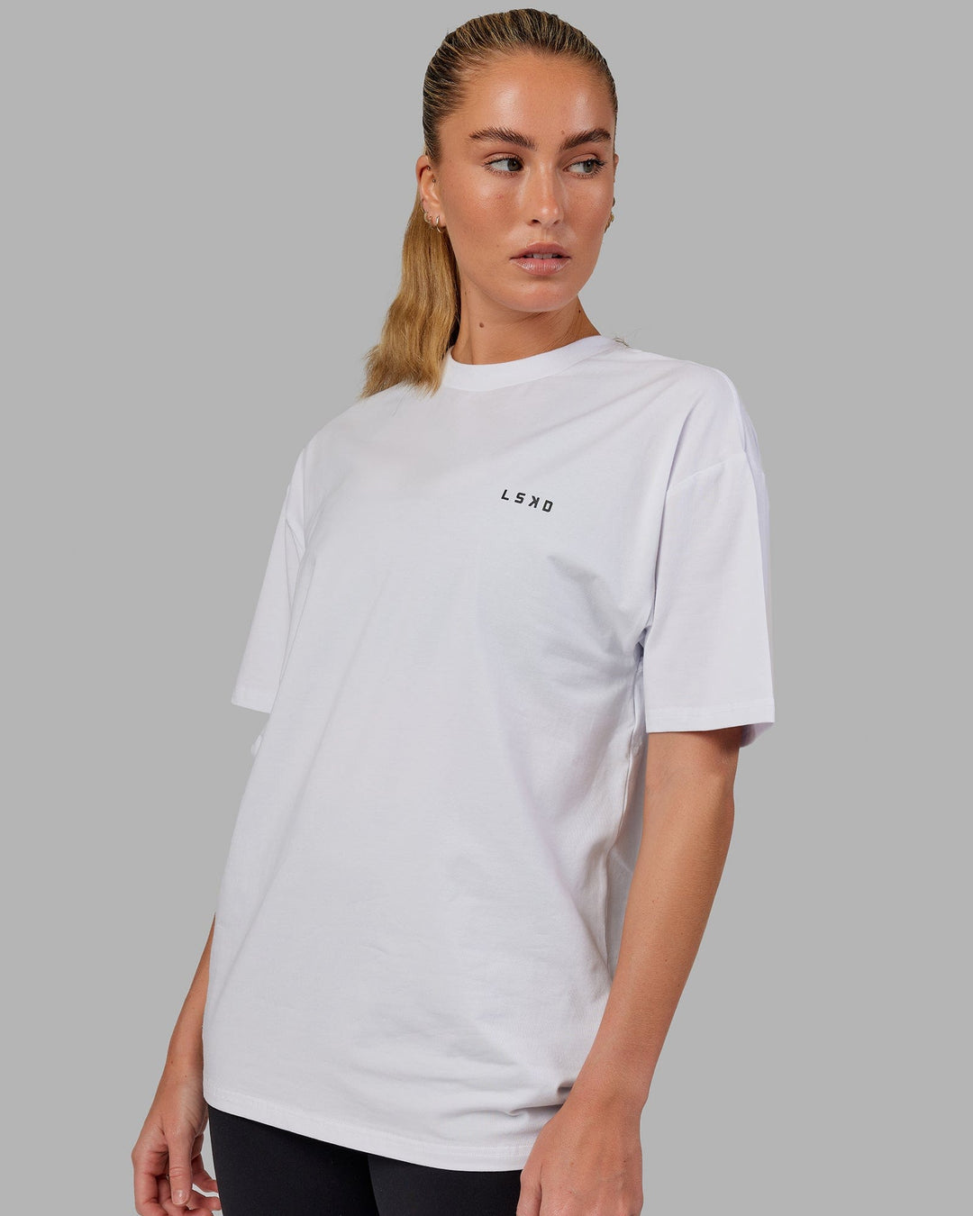 VS5 FLXCotton Tee Oversize - White-Black - view 3
