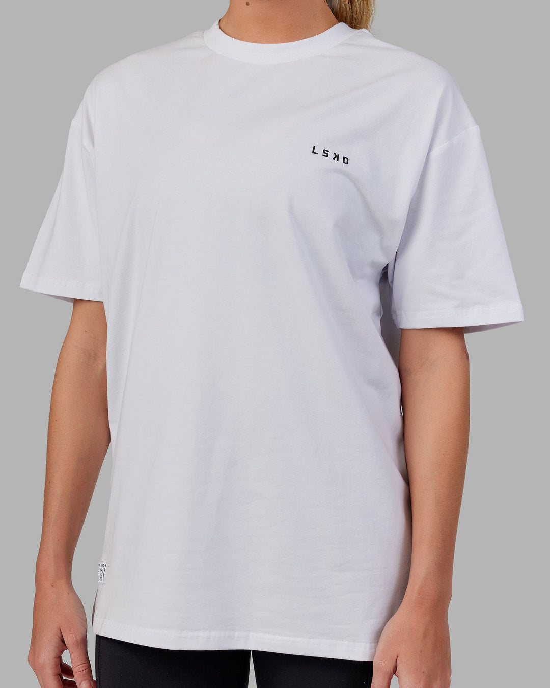 VS5 FLXCotton Tee Oversize - White-Black - view 8