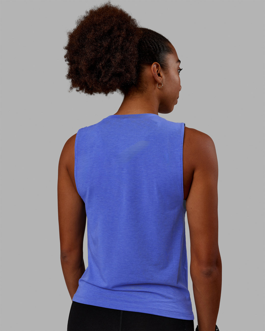 Woman wearing Vital 1% Better Training Tank - Power Cobalt-White - view 4