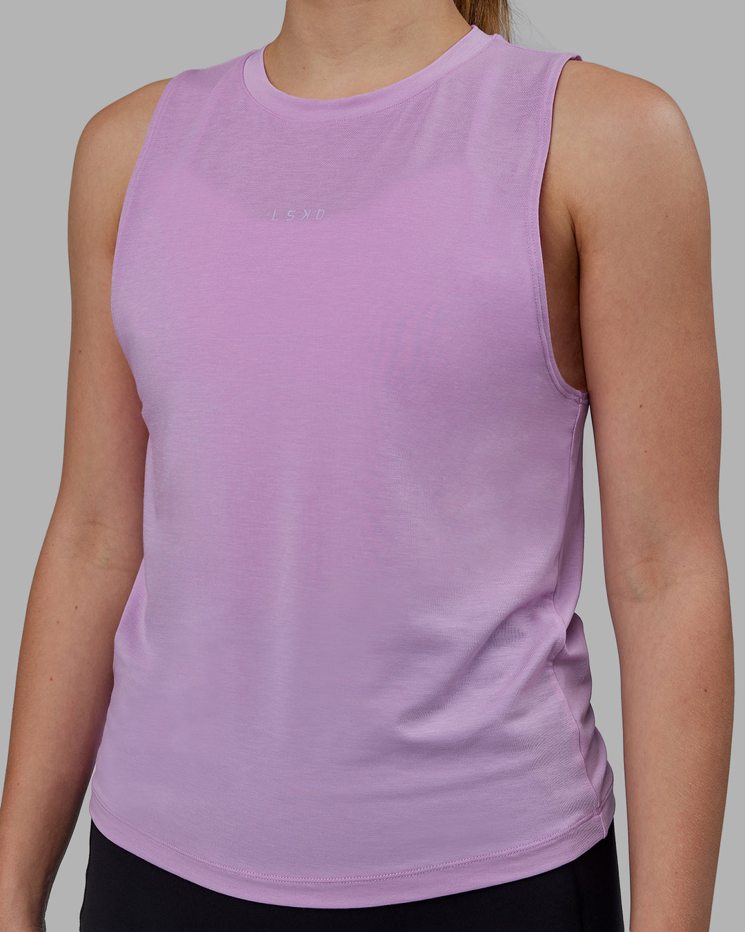 Woman wearing Vital Training Tank - Light Violet - view 4