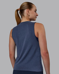 Woman wearing Vital Training Tank - Midnight Blue | Thumbnail Index: 3