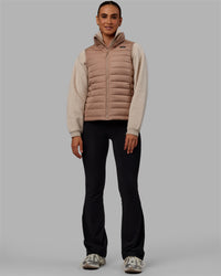 Woman wearing All Day Puffer Vest - Desert | Thumbnail Index: 2