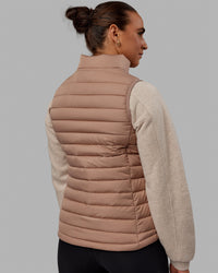Woman wearing All Day Puffer Vest - Desert | Thumbnail Index: 7