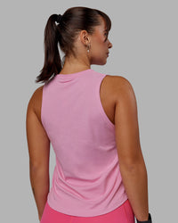Woman wearing Deluxe PimaFLX Tank - Bubblegum | Thumbnail Index: 2