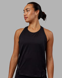 Woman wearing Pace Running Tank - Black | Thumbnail Index: 6