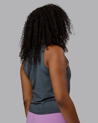 Woman wearing Deluxe PimaFLX Tank - Turbulence | Thumbnail Index: 3