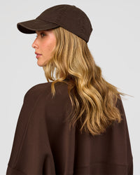 Woman wearing CF Move Through Cap - Hot Chocolate | Model:Leilani | Size:OS | Thumbnail Index: 6
