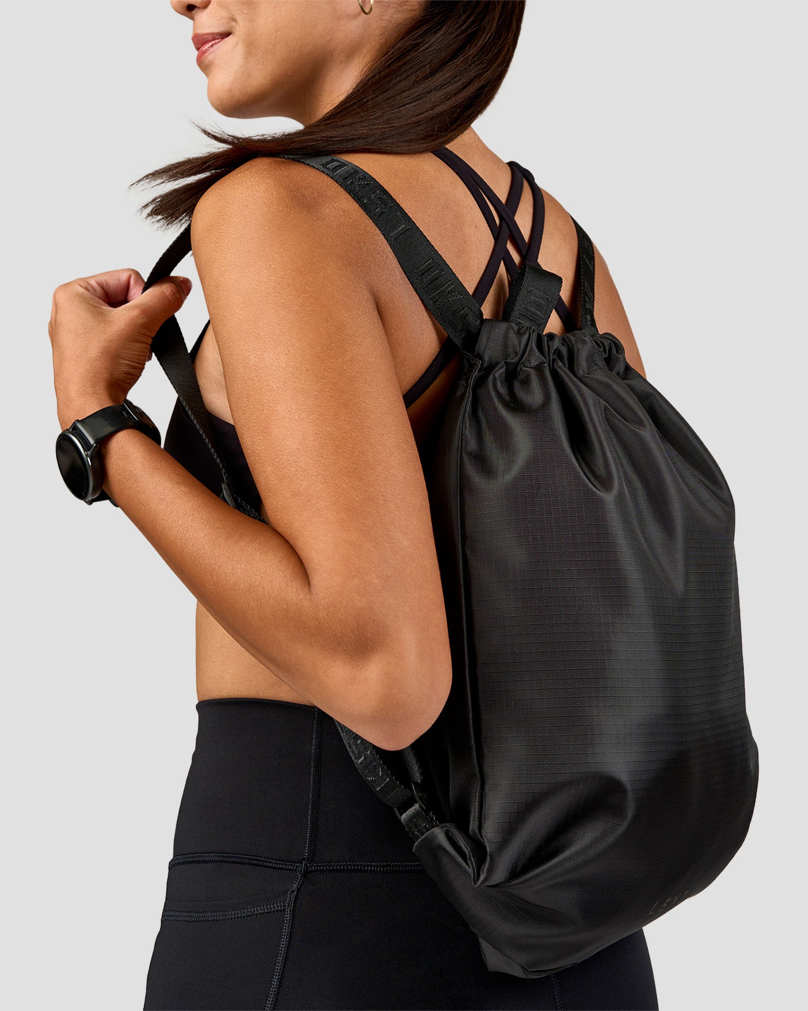 Pace Drawstring Bag - Black