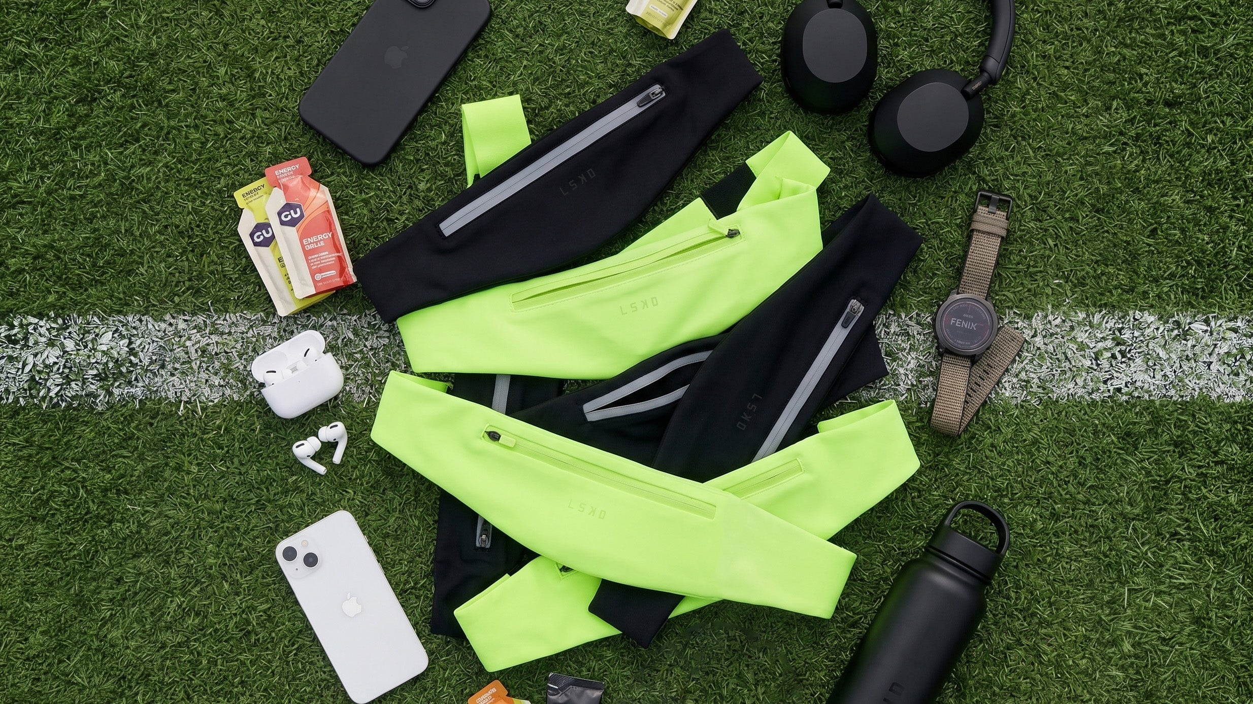 Our Pace Run Belt is designed to contour seamlessly to the body using a new smooth curved shape; giving our community a sleek, bounce-free way to carry everyday essentials—like a phone and keys—without sacrificing comfort or running performance.