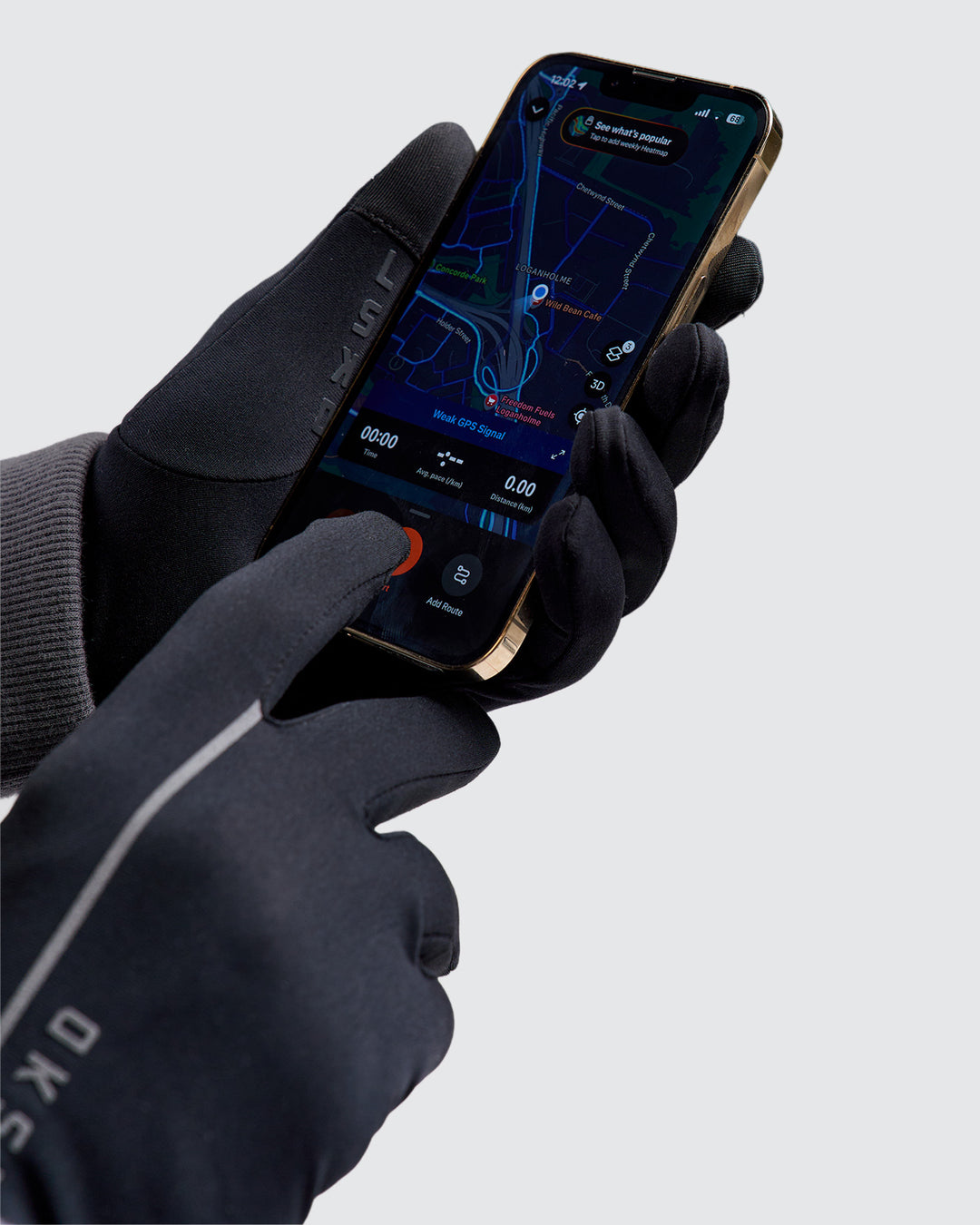 Pace Running Gloves - Black - view 3