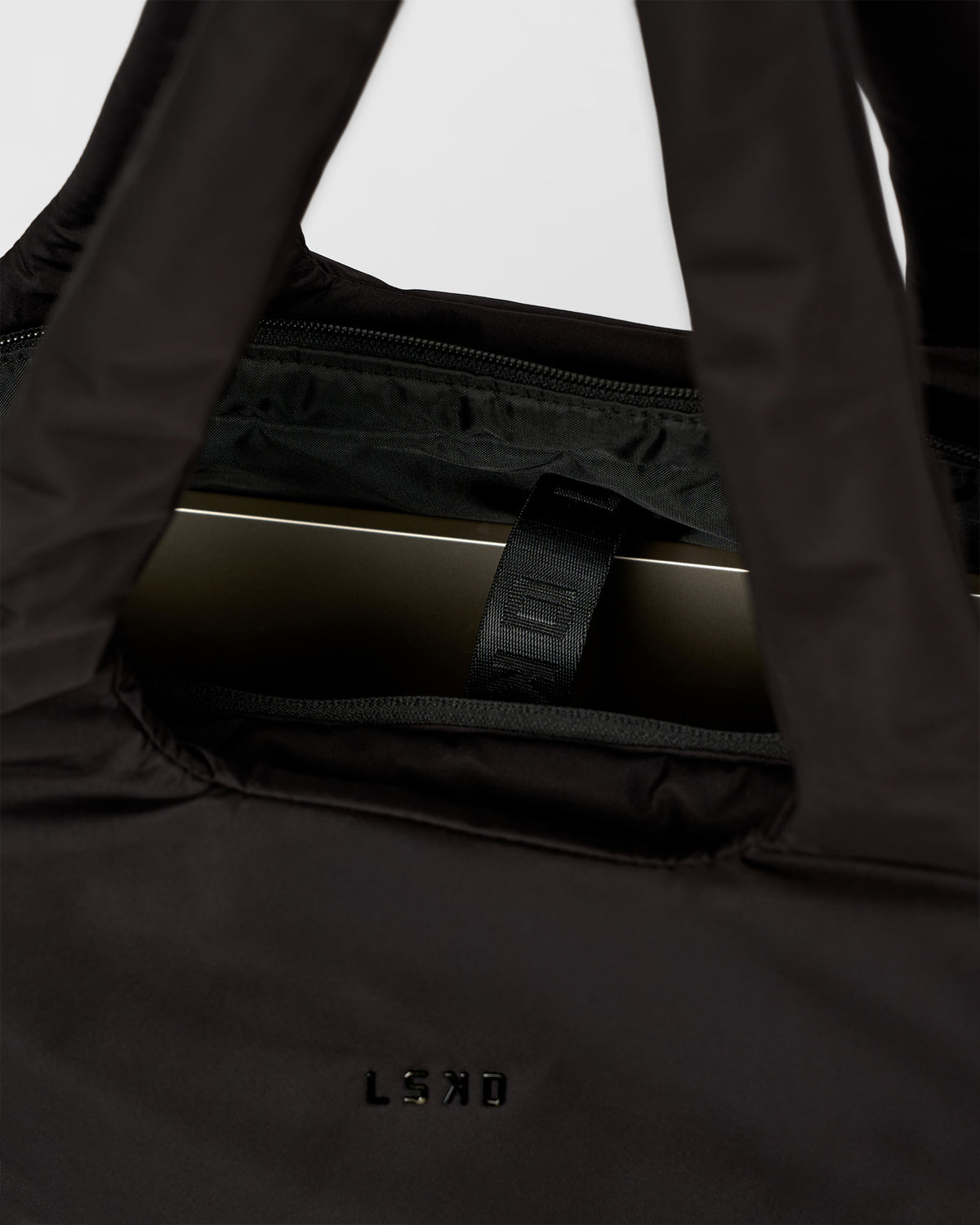 Puffer Tote Bag - Black